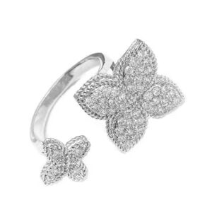 Elegant Silver Flower 🌸 Ring